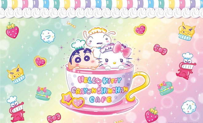 2大キャラ夢の共演 名古屋parcoで hello kitty crayon shinchan cafe が開催 identity 名古屋
